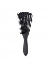 Гребінець з регулюванням щетини для кучерявого волосся Flexi Detangling Brush чорний