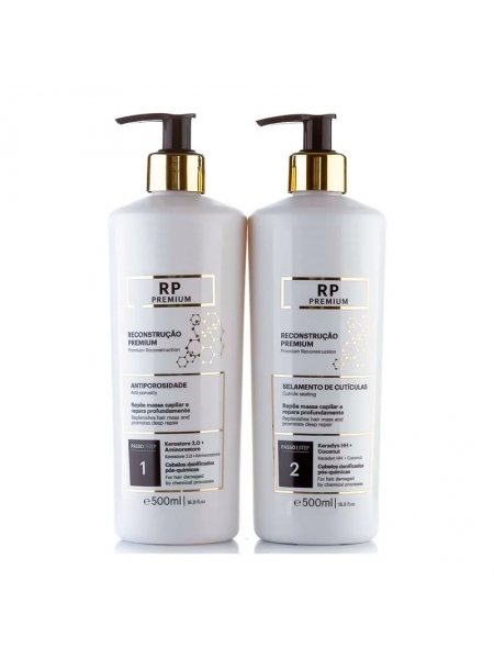 Набор для холодной реконструкции волос Felps Tratamento Capilar Premium RP, 2х200 г (разлив)