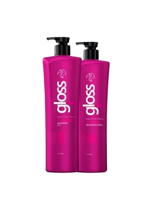 Набір для кератинового випрямлення волосся Fox Gloss, 2х100 г (розлив)