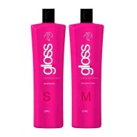 Набір для кератинового випрямлення волосся Fox Gloss, 2х200 г (розлив)