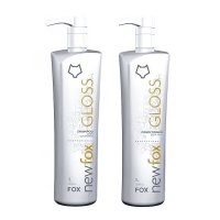 Набір для кератинового випрямлення волосся New Fox Gloss, 2х50 г (розлив)