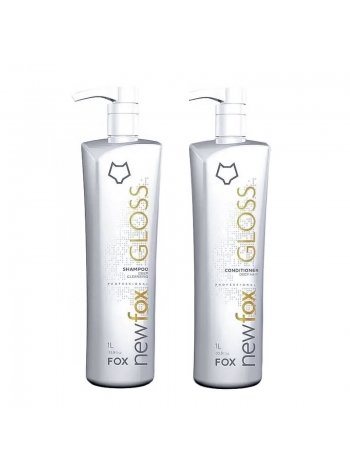 Набір для кератинового випрямлення волосся New Fox Gloss, 2х50 г (розлив)