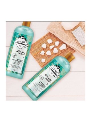 Набор нанопластики G.Hair Organic Therapy Keratin для выпрямления волос, 2х500 г (разлив)