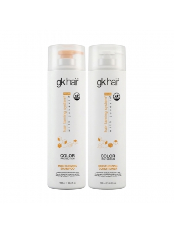 Набір GKhair Global Keratin Moisturizing зволожуючі шампунь та кондиціонер, 2х1000 мл