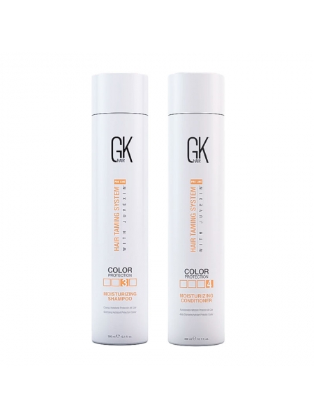 Набір GKhair Global Keratin Moisturizing зволожуючі шампунь та кондиціонер, 2х300 мл