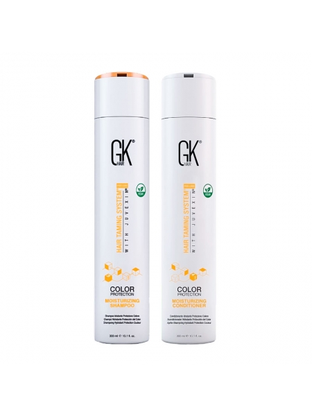 Набор GKhair Global Keratin Moisturizing увлажняющие шампунь и кондиционер, 2х300 мл