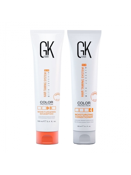 Набор GKhair Global Keratin Moisturizing увлажняющие шампунь и кондиционер, 2х100 мл