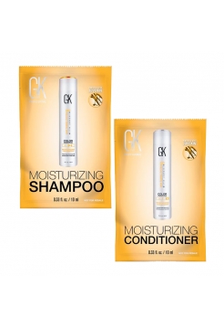 Набор GKhair Global Keratin Moisturizing увлажняющие шампунь и кондиционер, 2х10 мл (саше)