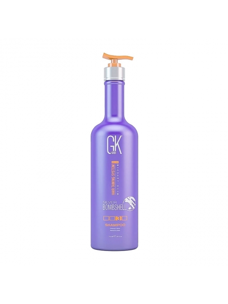 Срібний шампунь GKhair Silver Bombshell Shampoo для холодних відтінків, 710 мл