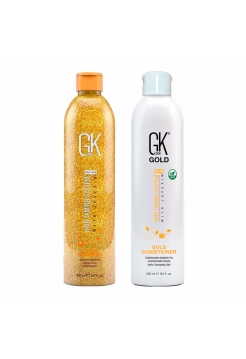 Набор GKhair (Global Keratin) Gold шампунь и кондиционер, 2х250 мл