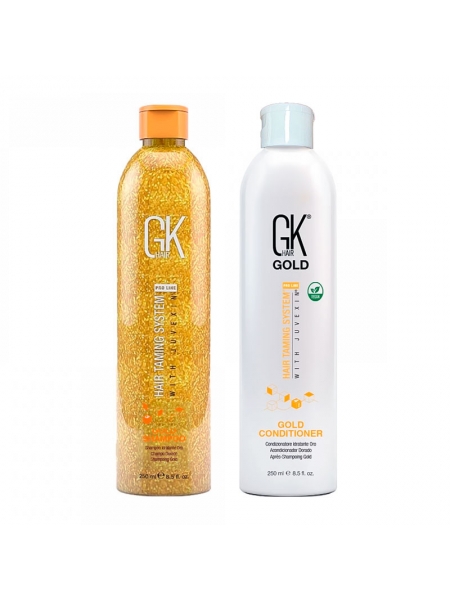 Набор GKhair (Global Keratin) Gold шампунь и кондиционер, 2х250 мл
