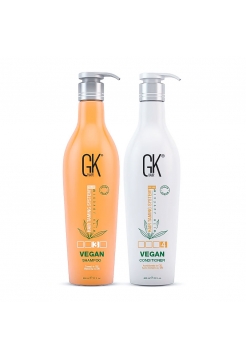 Набор GKHair Global Keratin СВD Vegan с протеинами, шампунь и кондиционер для питания волос, 2х650 мл