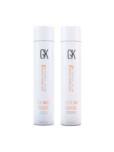 Набір GKhair Global Keratin Balancing балансуючі шампунь та кондиціонер, 2х300 мл