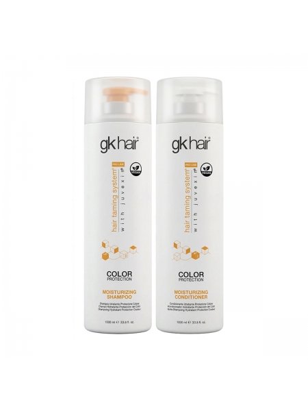 Набір GKhair Global Keratin Moisturizing зволожуючі шампунь та кондиціонер, 2х1000 мл