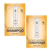 Набор GKhair Global Keratin Moisturizing увлажняющие шампунь и кондиционер, 2х10 мл (саше)