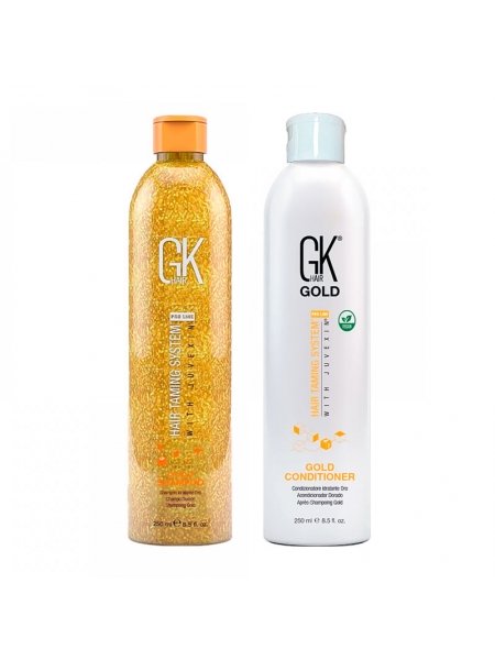 Набір GKhair (Global Keratin) Gold шампунь та кондиціонер, 2х250 мл