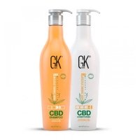 Набір GKHair Global Keratin СВD Vegan з протеїнами, шампунь і кондиціонер для живлення волосся, 2х650 мл