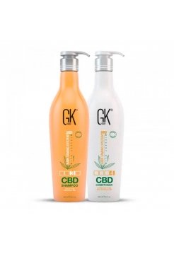 Набір GKHair Global Keratin СВD Vegan з протеїнами, шампунь і кондиціонер для живлення волосся, 2х650 мл