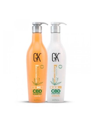 Набор GKHair Global Keratin СВD Vegan с протеинами, шампунь и кондиционер для питания волос, 2х650 мл