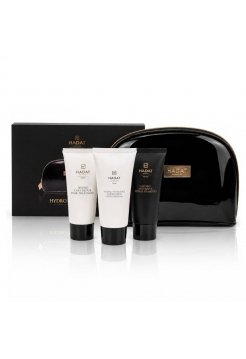 Тревел-набір Hadat Cosmetics Hydro Repair Hair шампунь, кондиціонер, маска 3х70 мл + косметичка 