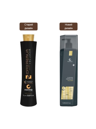 Шампунь Honma Tokyo Coffee Premium Collagen Dilator Shampoo глибокого очищення волосся, 1000 мл (заводська)