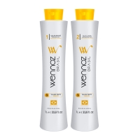 Набір Wennoz Brasil (Honma Tokyo) Yellow Fruits Keratin для випрямлення волосся, 2x100 г (розлив)