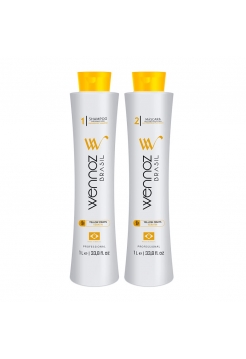 Набір Wennoz Brasil (Honma Tokyo) Yellow Fruits Keratin для випрямлення волосся, 2x50 г (розлив)