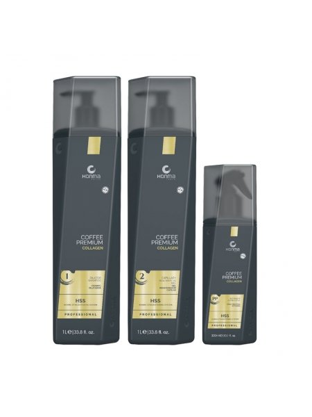 Коллаген Honma Tokyo Coffee Premium Collagen набор для выпрямления волос, 1000/1000/300 мл (заводские)