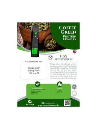 Нанопластика для волос Honma Tokyo Coffee Green Protein Complex, 300 мл (заводская)