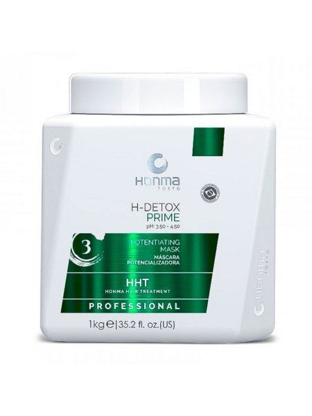 Маска Honma Tokyo H-Detox Prime Potentiating Mask для увлажнения и защиты волос, 1000 мл (заводская)