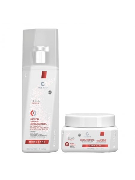 Набір Honma Tokyo H-SOS Repair шампунь і маска для пошкодженого волосся 2х300 мл