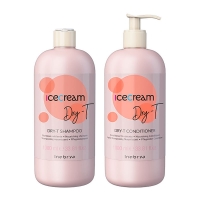 Набір Inebrya Ice cream Dry-T живильні шампунь і кондиціонер для сухого та пошкодженого волосся, 2х1000 мл
