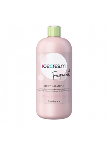 Шампунь Inebrya Frequent Ice Cream Daily Shampoo для ежедневного домашнего ухода, 1000 мл