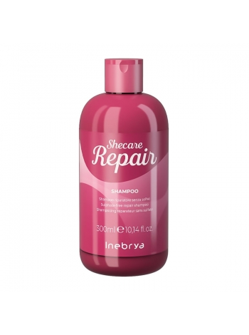 Відновлюючий шампунь Inebrya Shecare repair shampoo для сухого та пошкодженого волосся, 300 мл