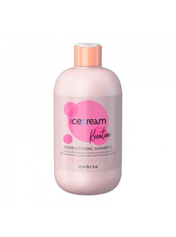 Відновлюючий шампунь Inebrya Keratin Restructuring shampoo з кератином, 300 мл