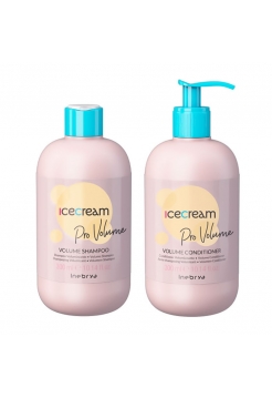 Набор Inebrya Ice Cream Volume шампунь и кондиционер для тонких волос, 2х300 мл