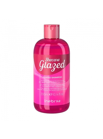 Шампунь Inebrya Sheсаre Glazed Shampoo для блеска волос с эффектом глазировки, 300 мл