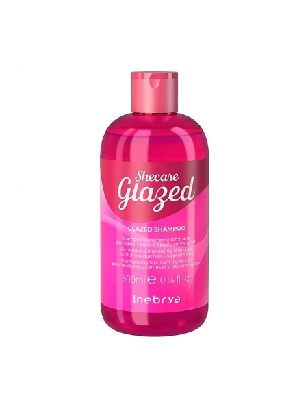 Шампунь Inebrya Sheсаre Glazed Shampoo для блеска волос с эффектом глазировки, 300 мл