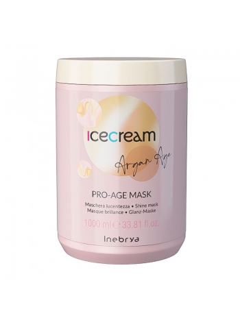 Маска Inebrya Argan Oil Pro-Age Shine Mask с аргановым маслом для окрашенных волос, 1000 мл