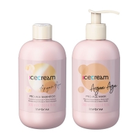 Набор Inebrya Argan Oil Pro-Age DUO с аргановым маслом для окрашенных волос шампунь и маска, 2х300 мл