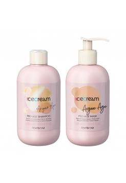 Набір Inebrya Argan Oil Pro-Age DUO з аргановим маслом для фарбованого волосся шампунь та маска, 2х300 мл