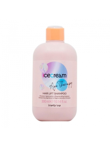 Шампунь Inebrya Ice Cream Age Therapy Hair Lift Shampoo для восстановления зрелых, пористых и химически обработанных волос, 300 мл