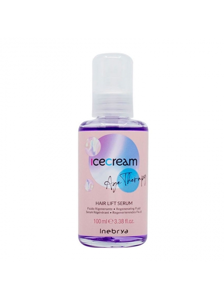 Ліфтинг сироватка Inebrya Ice Cream Age Therapy Hair Lift Serum для відновлення зрілого, пористого та хімічно обробленого волосся, 100 мл