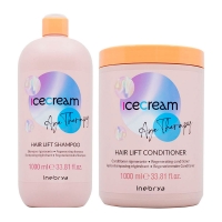 Набор Inebrya Ice Cream Age Therapy Hair Lift DUO шампунь и кондиционер для восстановления зрелых, пористых и химически обработанных волос, 2х1000 мл