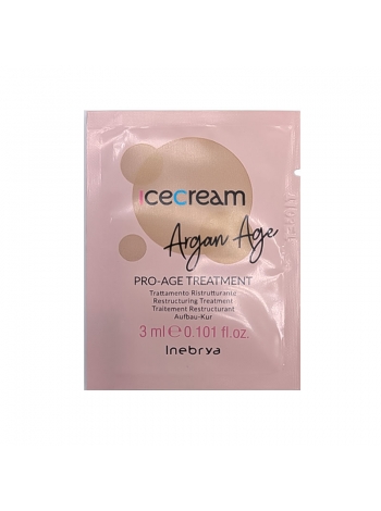 Аргановое масло Inebrya Argan Oil Pro-Age Treatment для секущихся кончиков волос, саше 3 мл