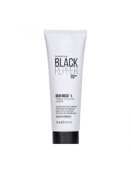 Зміцнювальна маска для неслухняного волосся Inebrya Black Pepper Iron Mask, 1000 мл