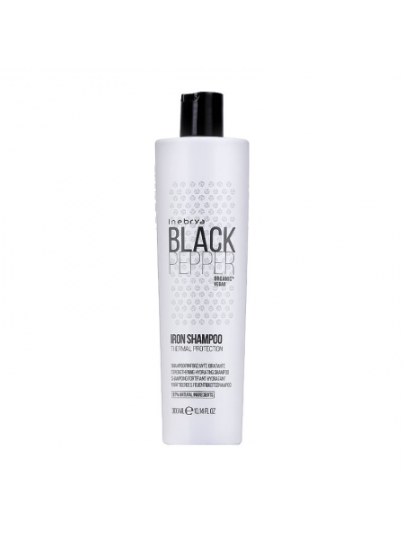 Зволожуючий зміцнюючий шампунь Inebrya Black Pepper Iron Shampoo