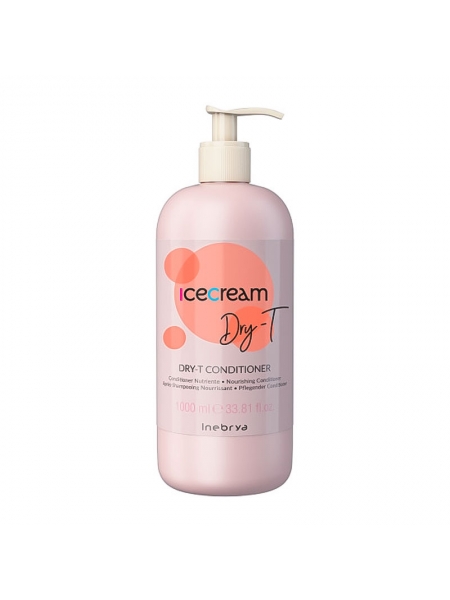Кондиционер Inebrya Ice cream Dry-T питательный для сухих и поврежденных волос, 1000 мл