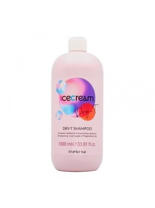 Шампунь Inebrya Ice cream Dry-T shampoo питательный для сухих и поврежденных волос, 1000 мл