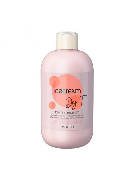 Шампунь Inebrya Ice cream Dry-T shampoo питательный для сухих и поврежденных волос, 300 мл